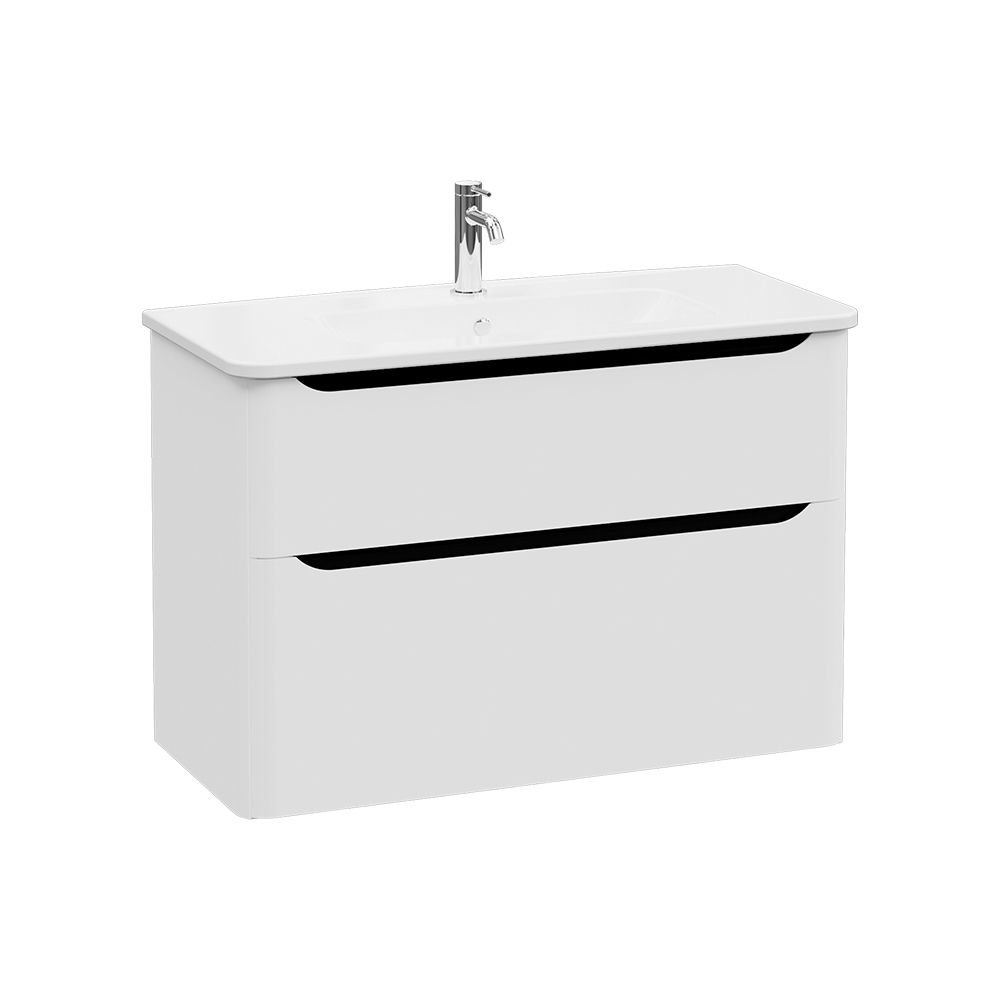 Produkt Integra Round Washbasin Unit, 100 cm, two drawers des Herstellers VitrA Bathrooms anzeigen