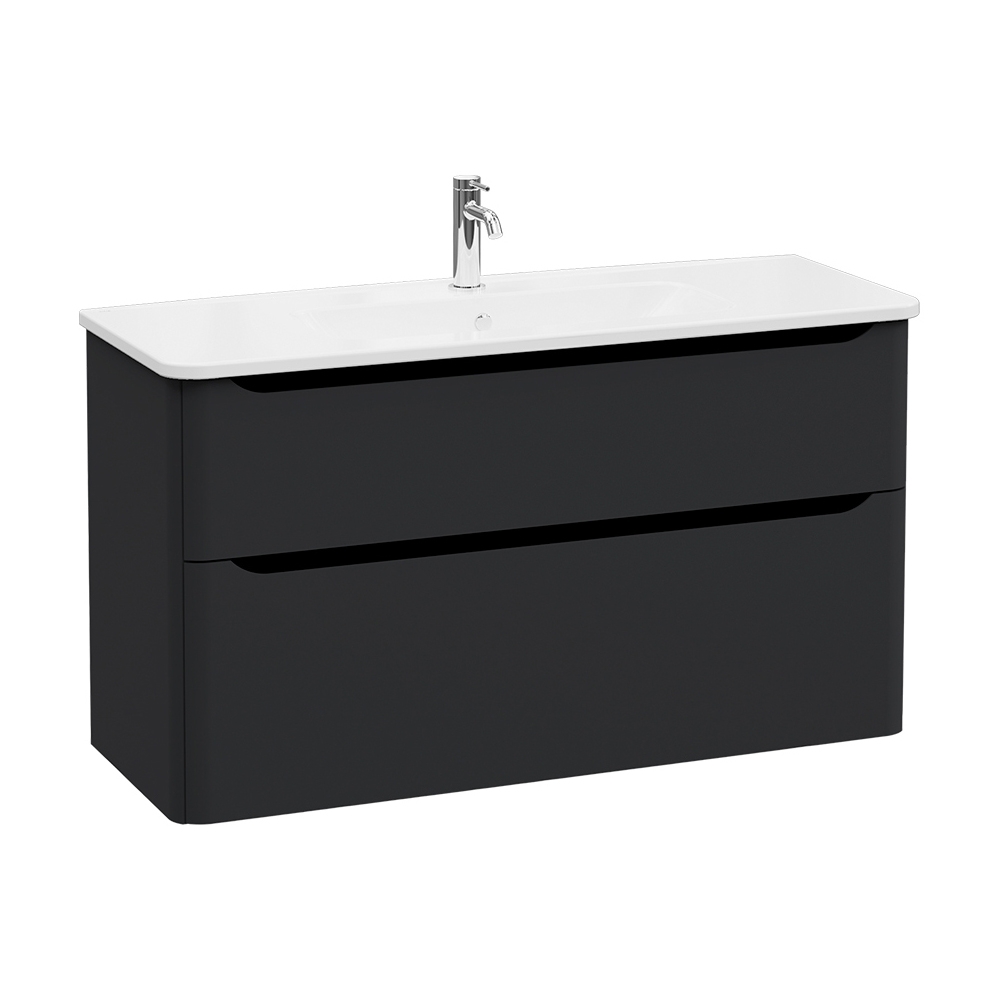 Integra Round Washbasin Unit, 120 cm, two drawers