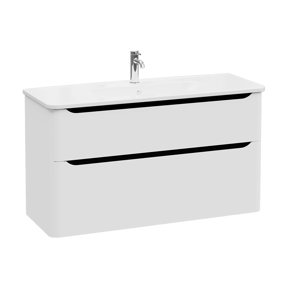 Display product Integra Round Washbasin Unit, 120 cm, two drawers from manufacturer VitrA Bathrooms
