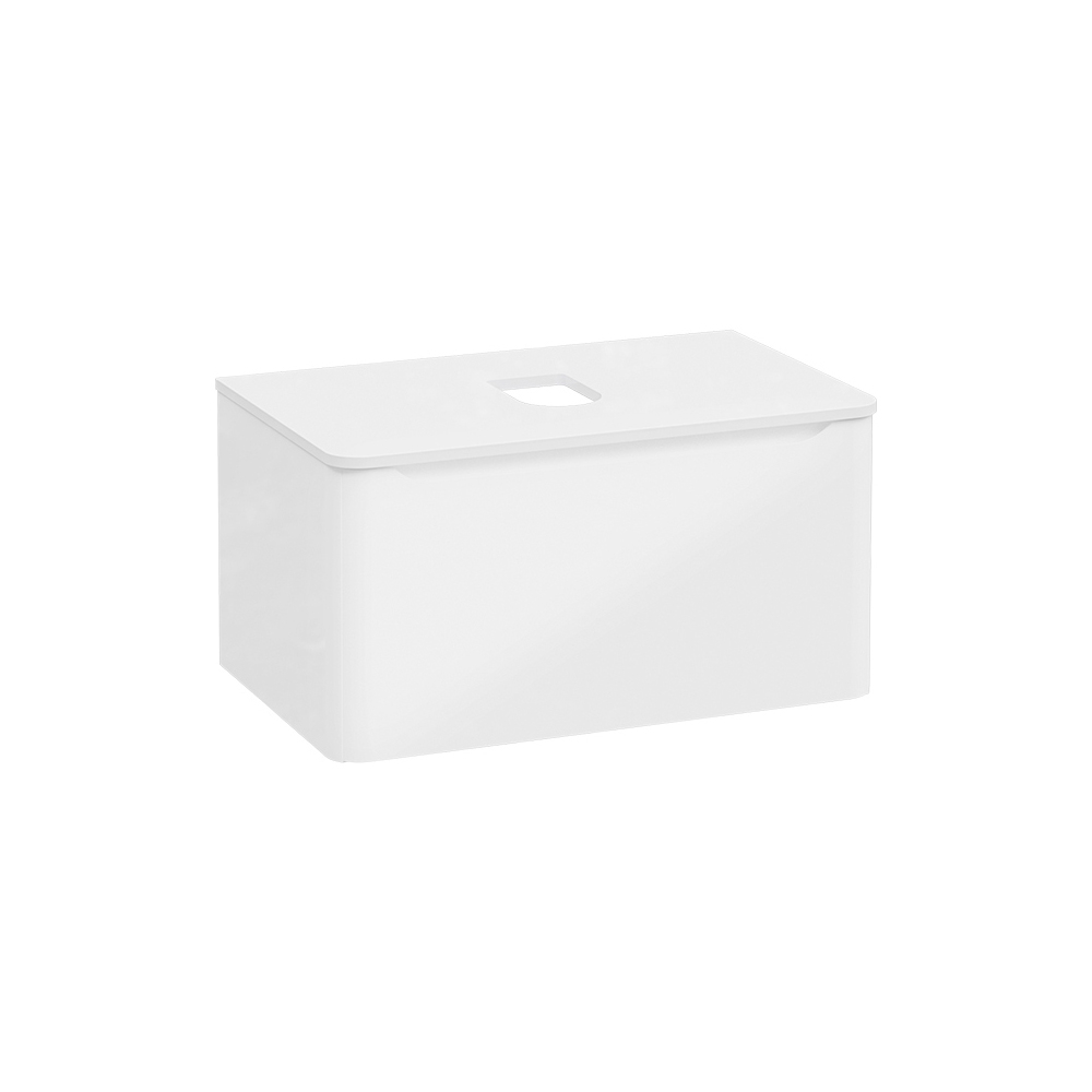 Integra Round Washbasin Unit, 80 cm, one drawer, for bowls