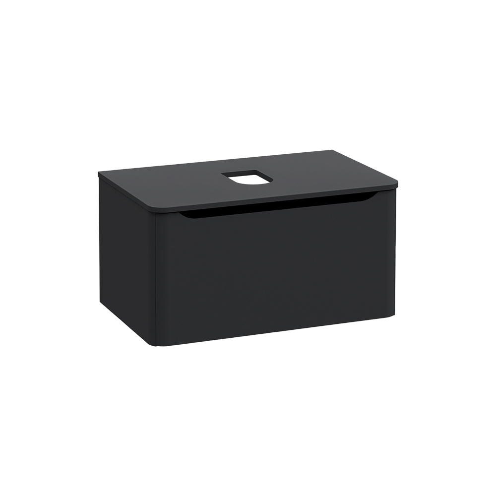 Integra Round Washbasin Unit, 80 cm, one drawer, for bowls