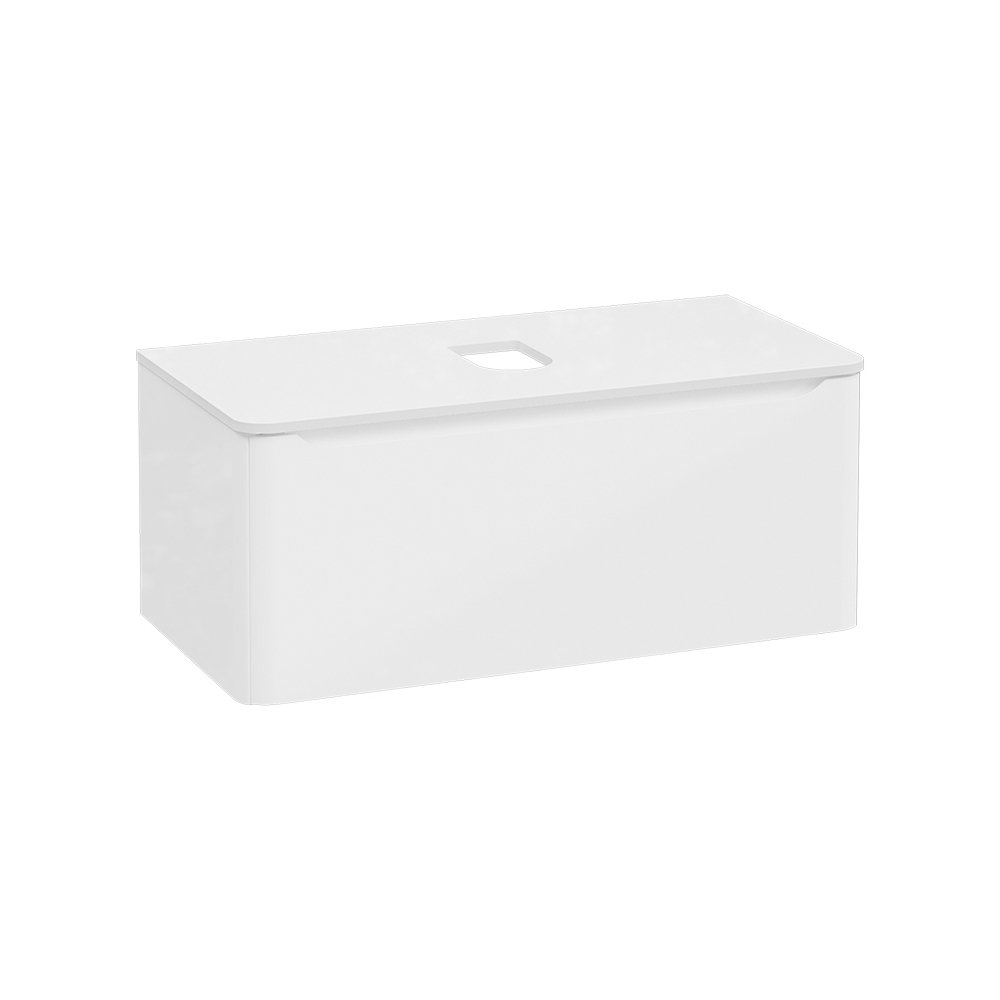 Integra Round Washbasin Unit, 100 cm, one drawer, for bowls