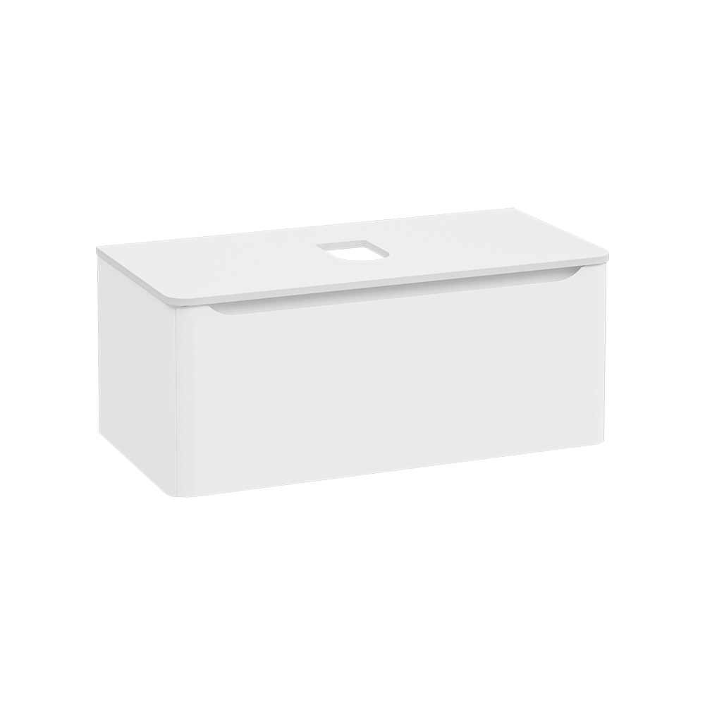 Integra Round Washbasin Unit, 100 cm, one drawer, for bowls