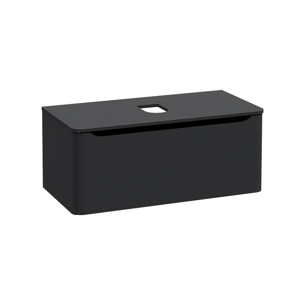 Integra Round Washbasin Unit, 100 cm, one drawer, for bowls