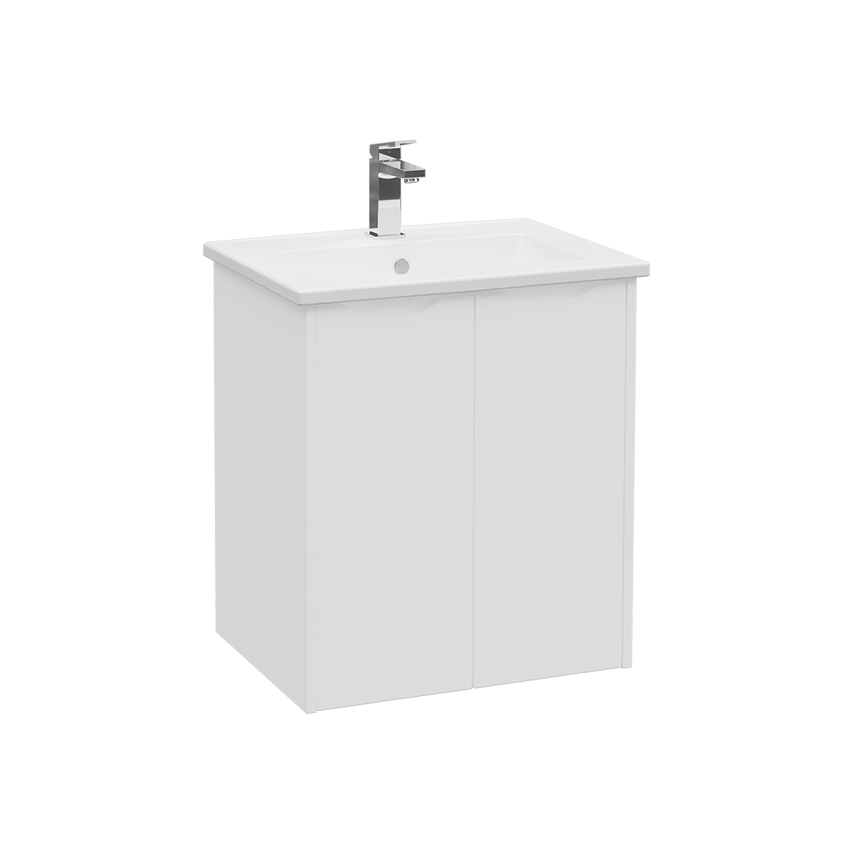 Integra Square Washbasin Unit, 60 cm, two doors