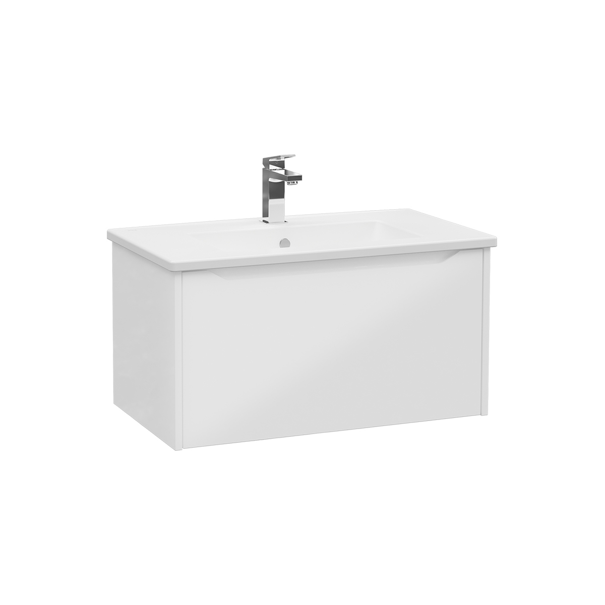 Mostrar el producto Integra Square Washbasin Unit, 80 cm, one drawer del fabricante VitrA Bathrooms