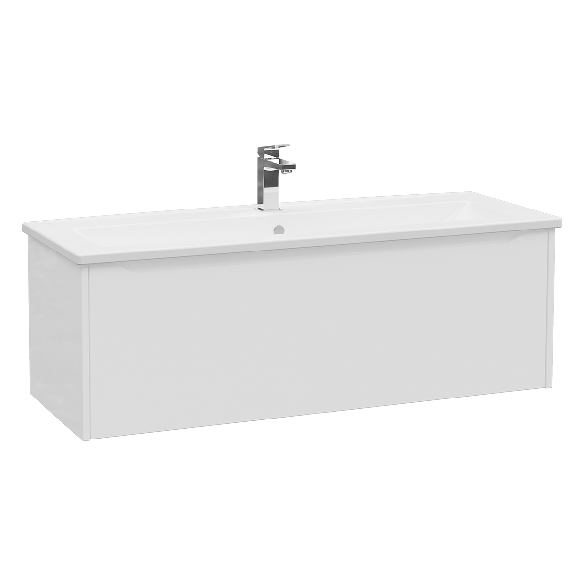 Integra Square Washbasin Unit, 120 cm, one drawer