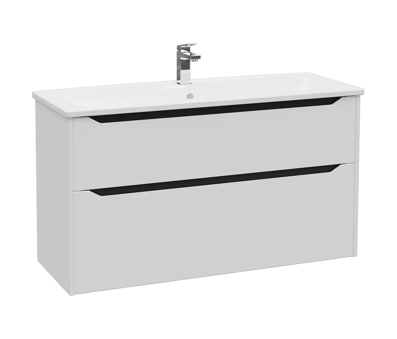 VitrA Bathrooms - Integra Square Washbasin Unit, 120 cm, two drawers