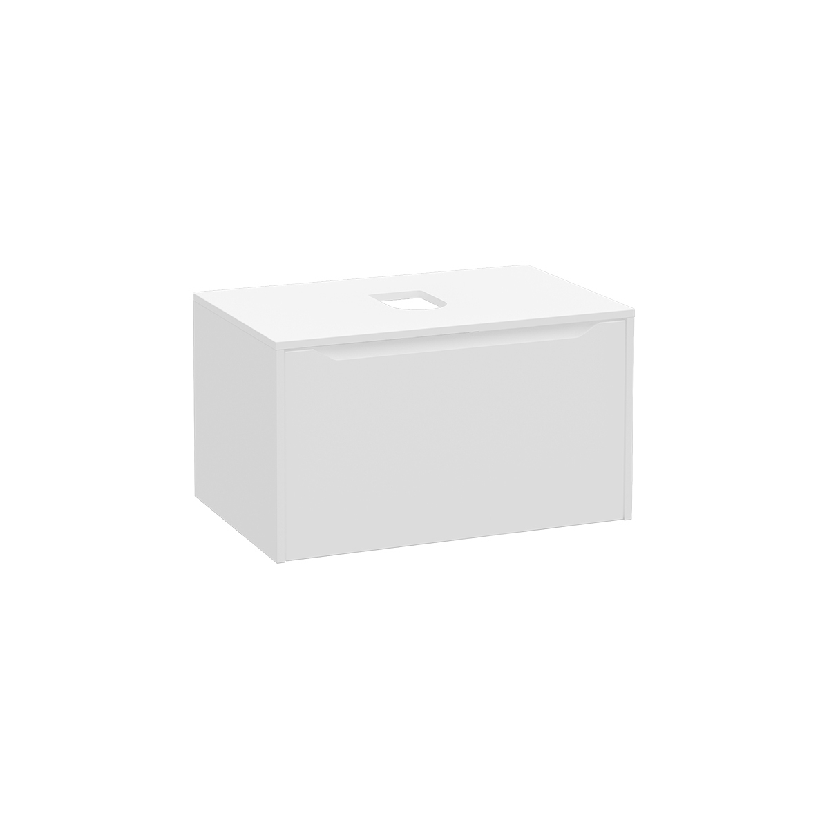Integra Square Washbasin Unit, 80 cm, one drawer, for bowls