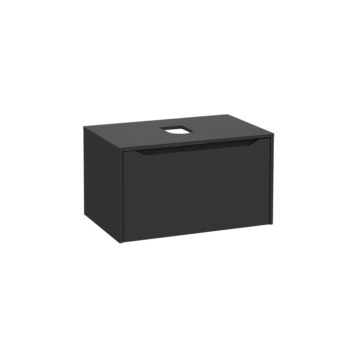 Integra Square Washbasin Unit, 80 cm, one drawer, for bowls