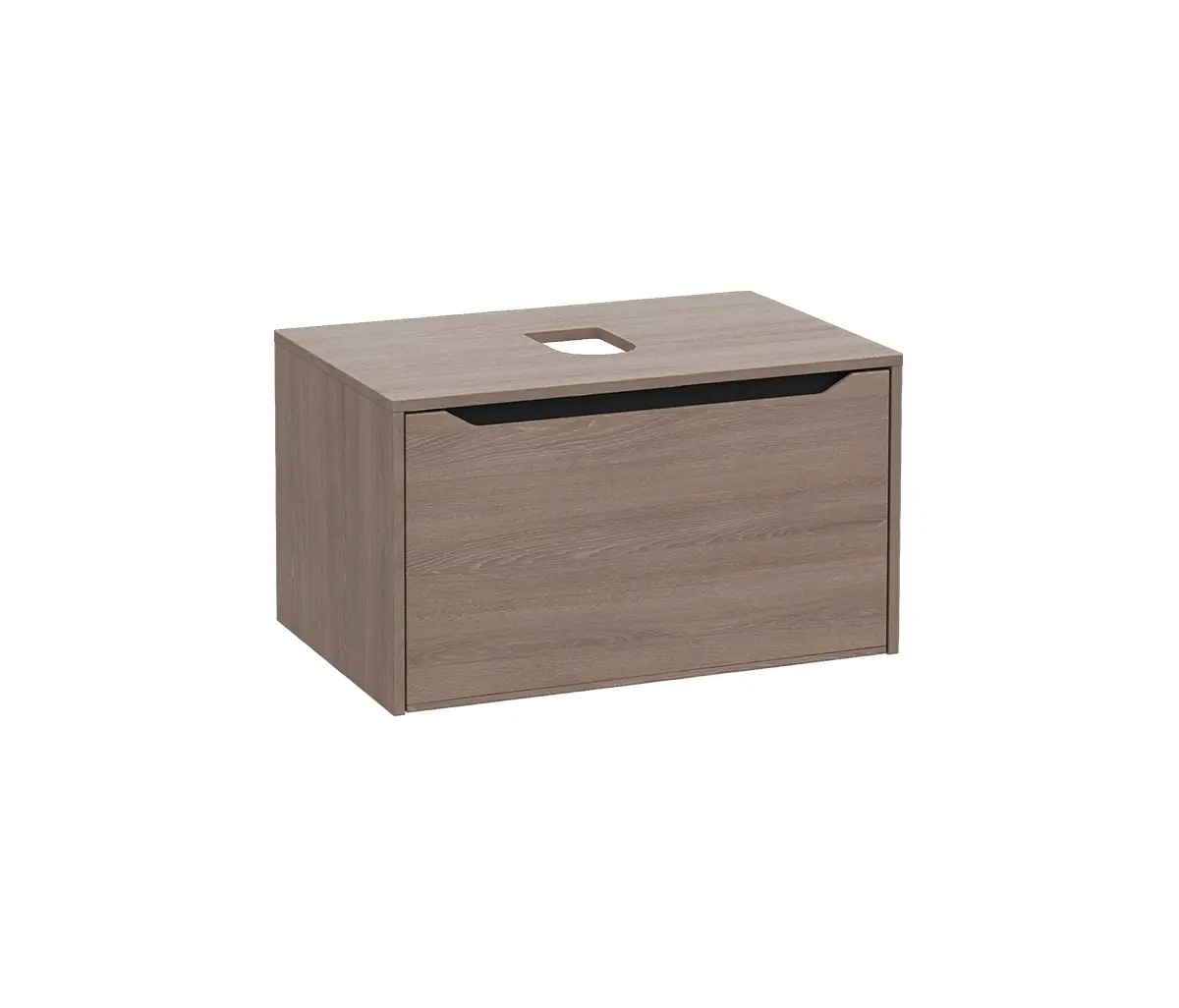VitrA Bathrooms - Integra Square Washbasin Unit, 80 cm, one drawer, for bowls