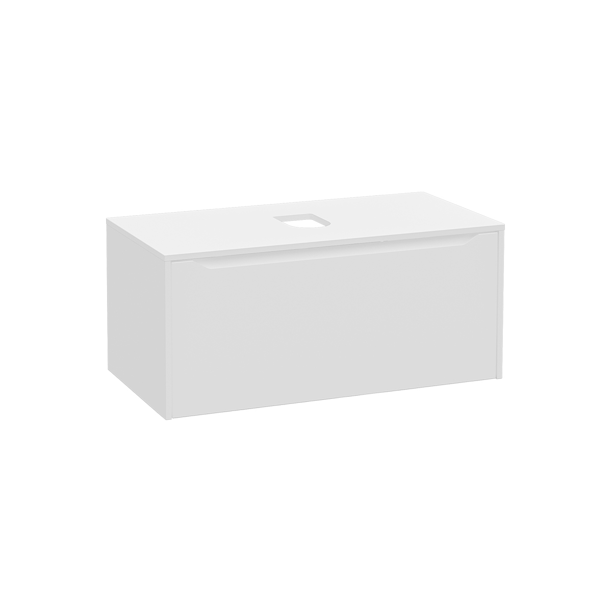 Produkt Integra Square Washbasin Unit, 100 cm, one drawer, for bowls des Herstellers VitrA Bathrooms anzeigen