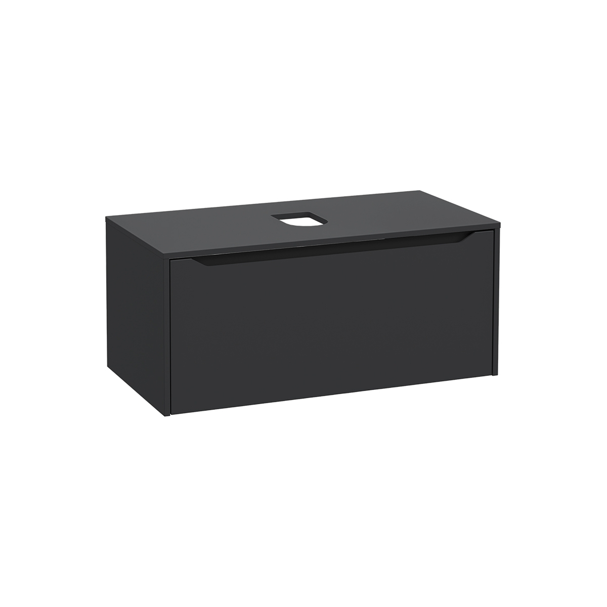 Integra Square Washbasin Unit, 100 cm, one drawer, for bowls