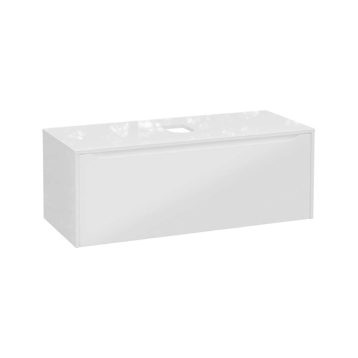 Integra Square Washbasin Unit, 120 cm, one drawer, for bowls