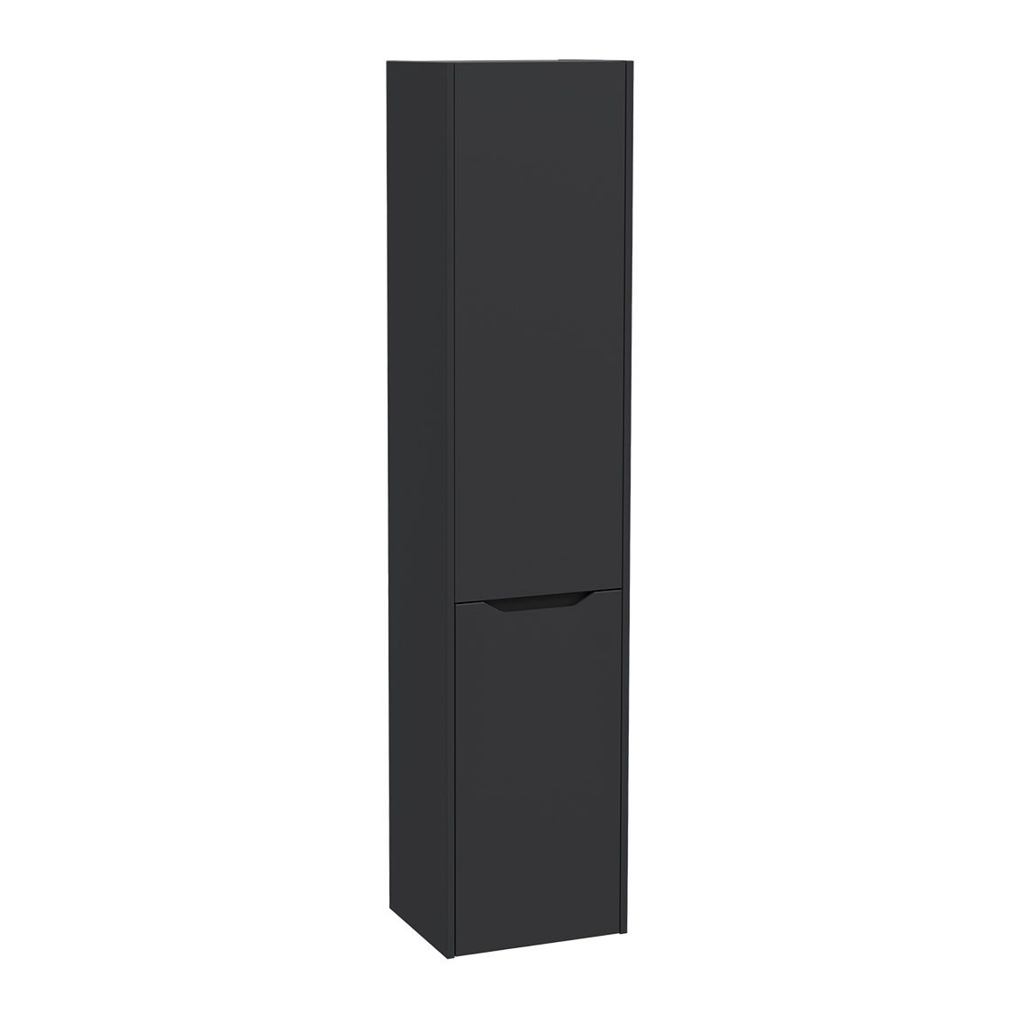 Integra Square Tall Unit, 40 cm, two doors, with laundry basket, right