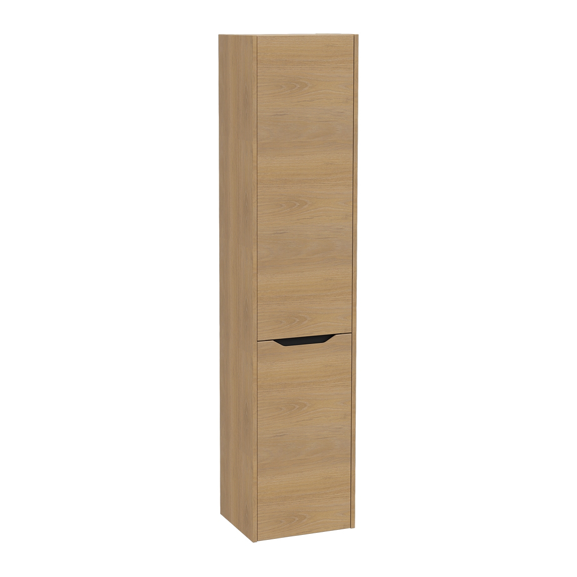 Vertoon produk Integra Square Tall Unit, 40 cm, two doors, with laundry basket, left van vervaardiger VitrA Bathrooms