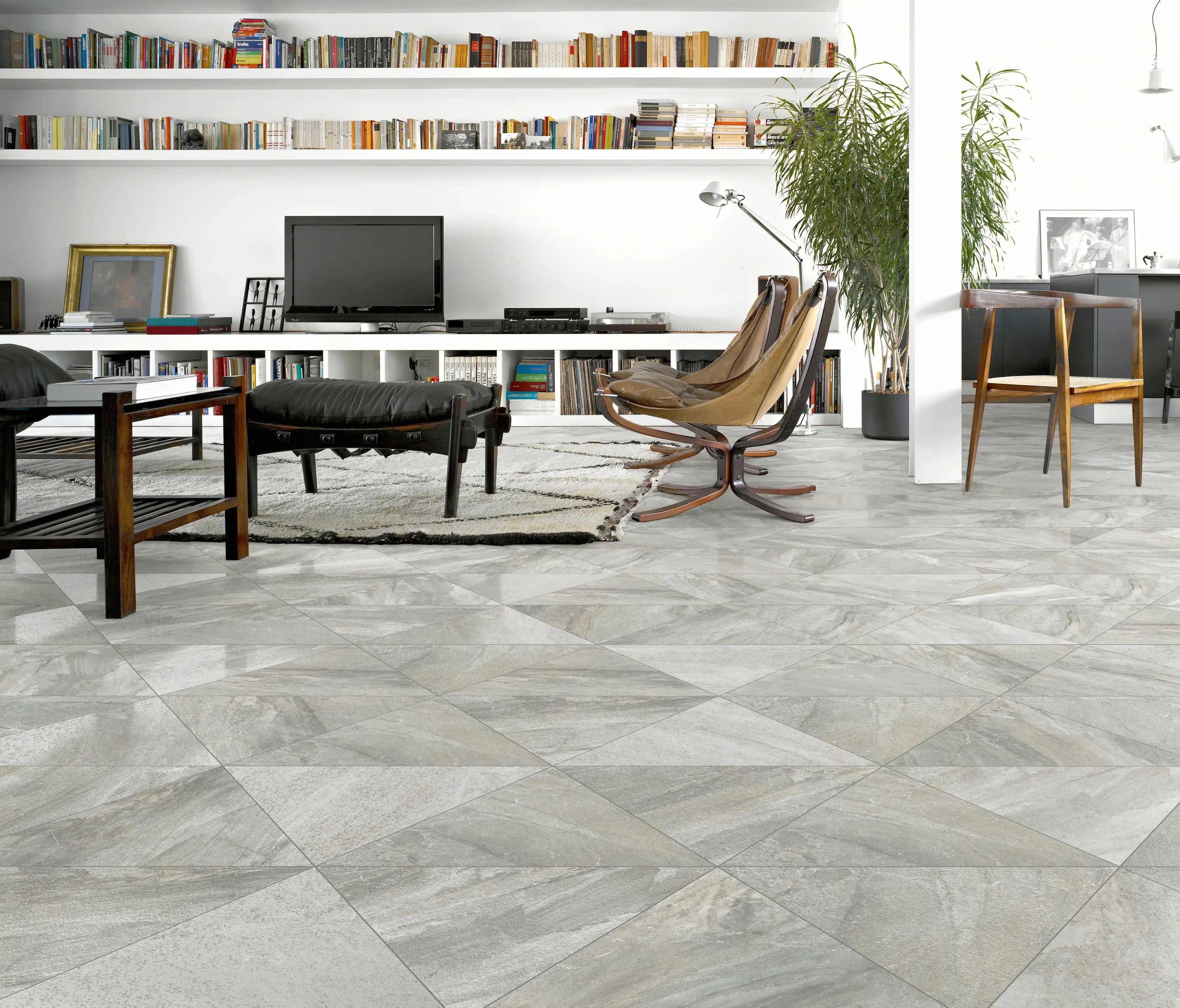 VIVES Cerámica - Greystone | Launa Grey Leather