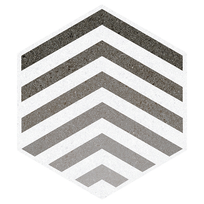 Vertoon produk Seine | Hexágono Lacroix Gris van vervaardiger VIVES Cerámica