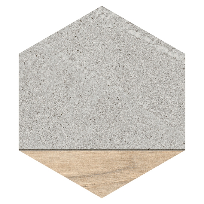 Vertoon produk Seine | Hexágono Ligard Gris van vervaardiger VIVES Cerámica