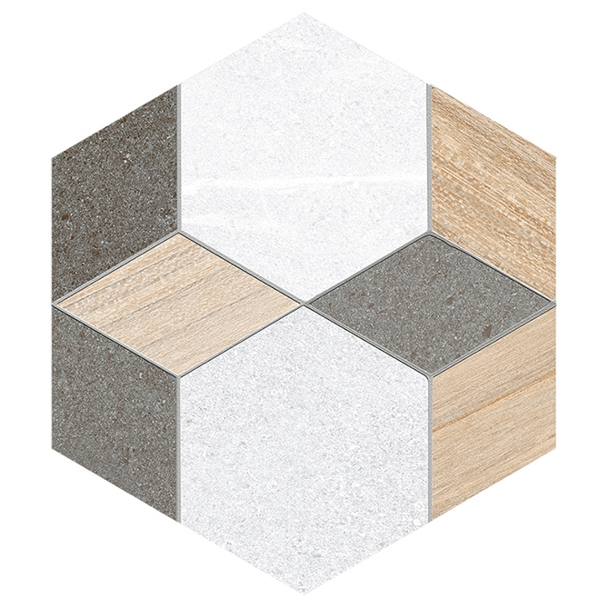Mostra il prodotto Seine | Hexágono Mayeix Multicolo del produttore VIVES Cerámica