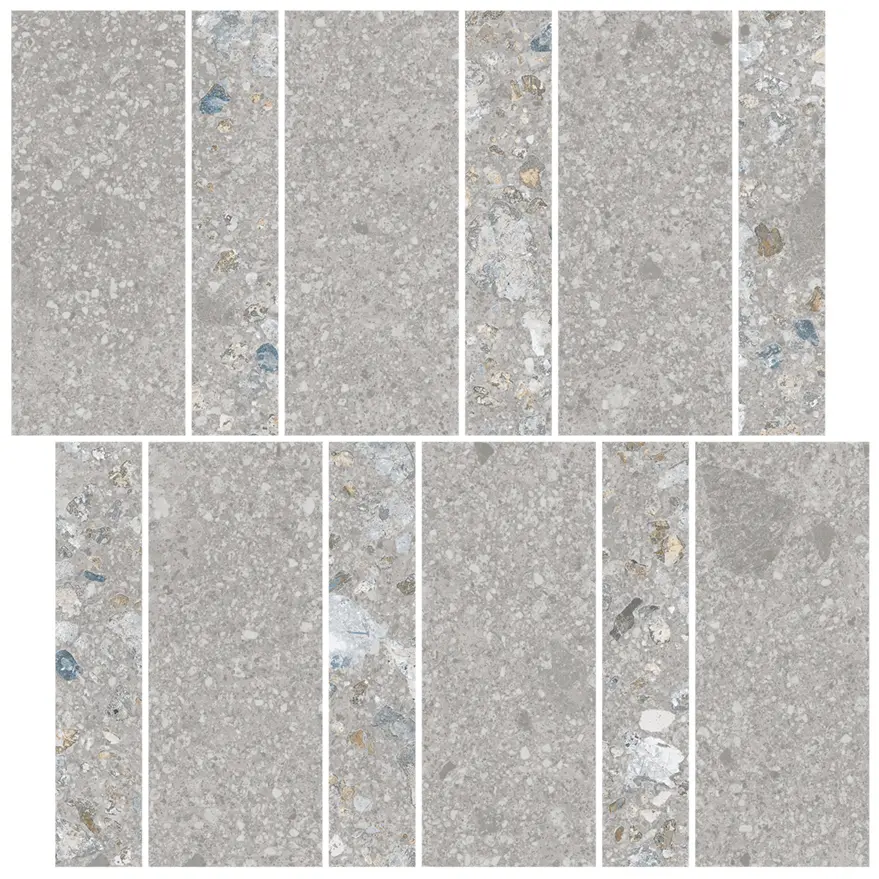 VIVES Cerámica - Pangea Mosaico Amasia AB|C Ceniza