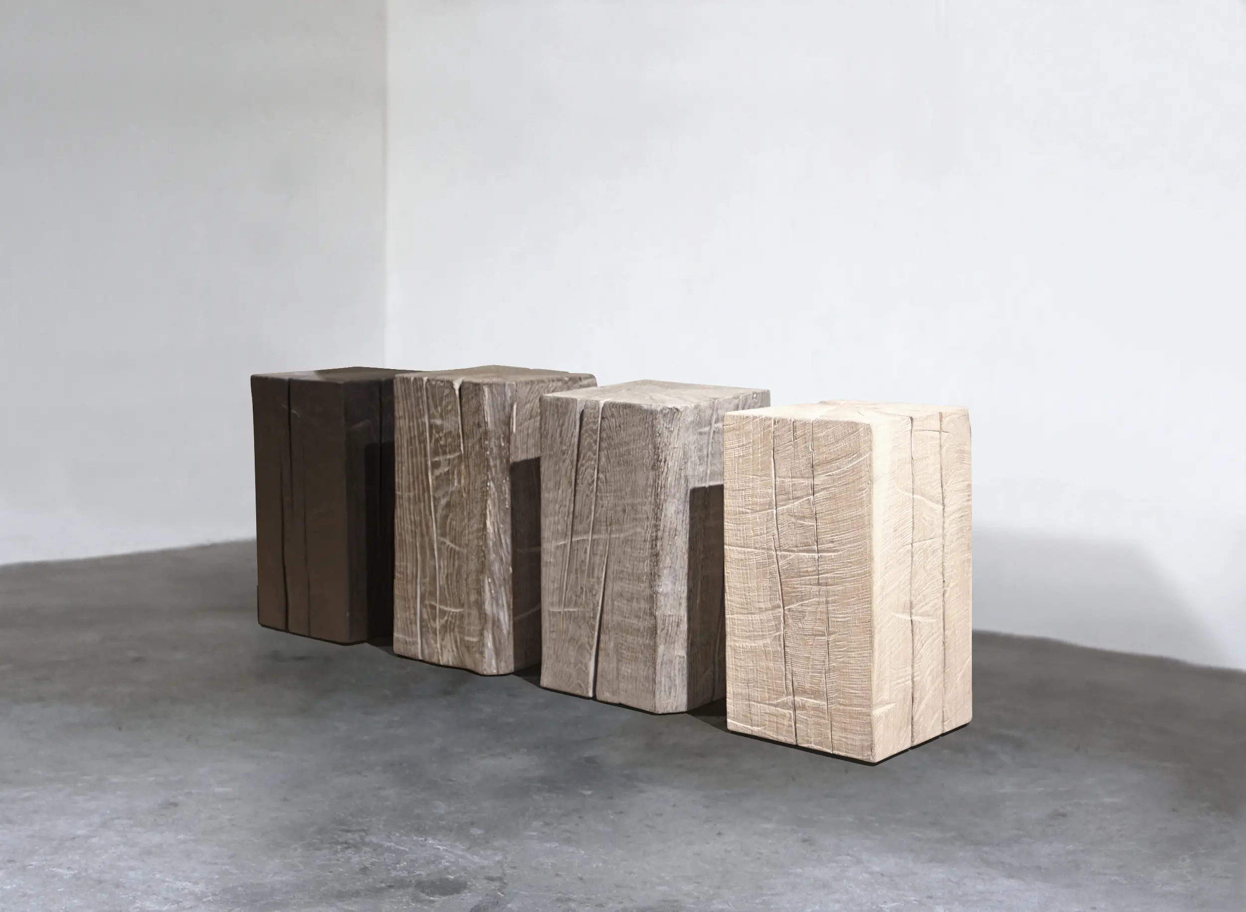 Janua - SK 02 Cube Sidetable and Stool