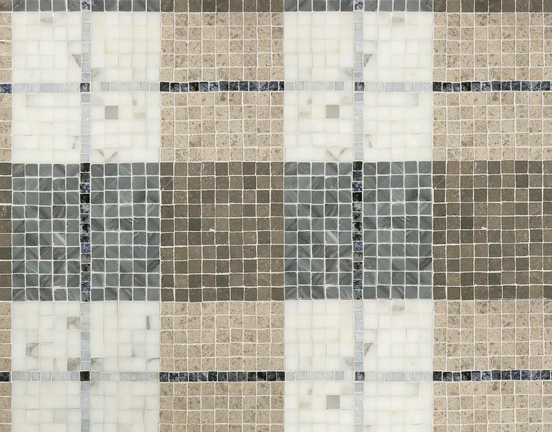 Complete Tile Collection - Mosaic Masterworks Tartan Pattern
