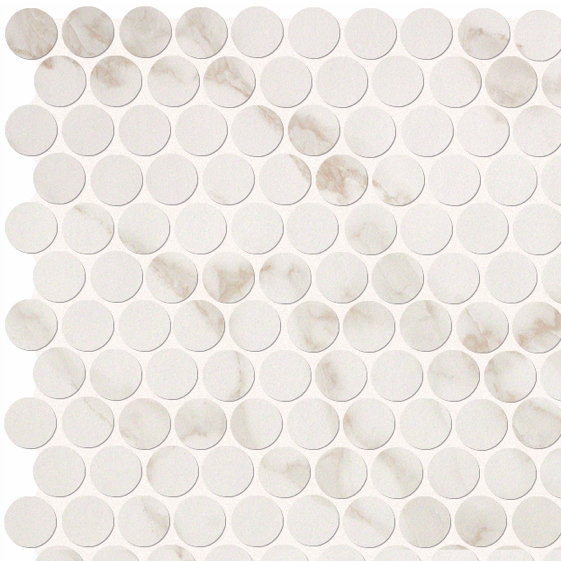 Roma Calacatta Mosaico Round 29,5x32,5