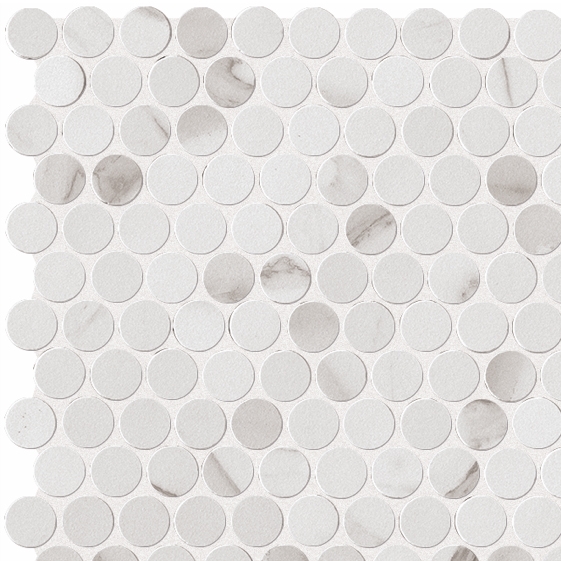Roma Statuario Mosaico Round 29,5x32,5