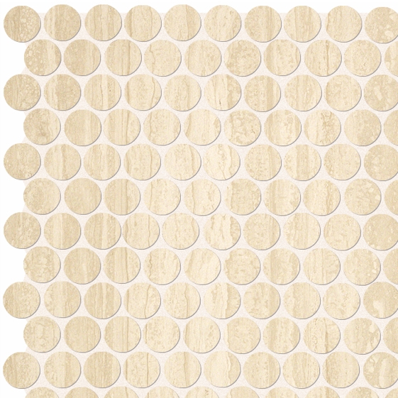 Roma Travertino Mosaico Round 29,5x32,5