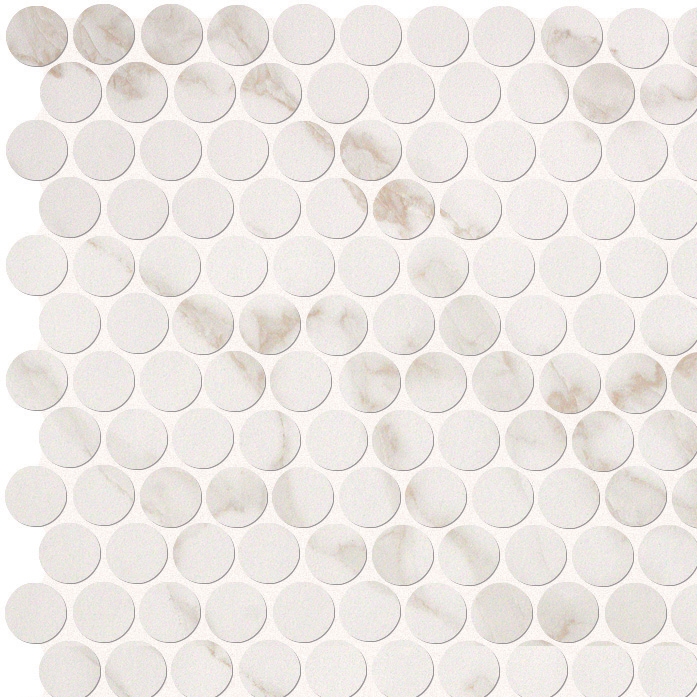 Roma Diamond Calacatta Round Mosaico