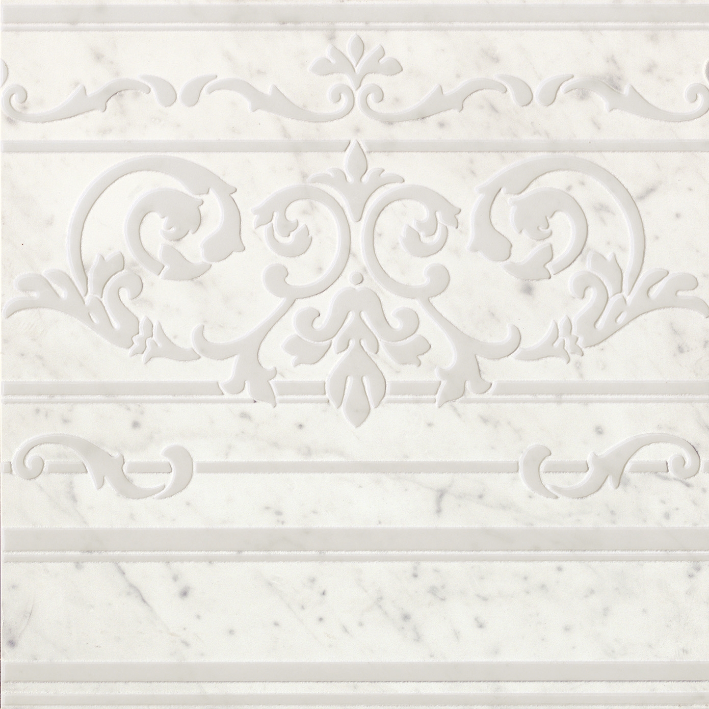 Display product Roma Diamond Carpet Carrara Border from manufacturer Fap Ceramiche