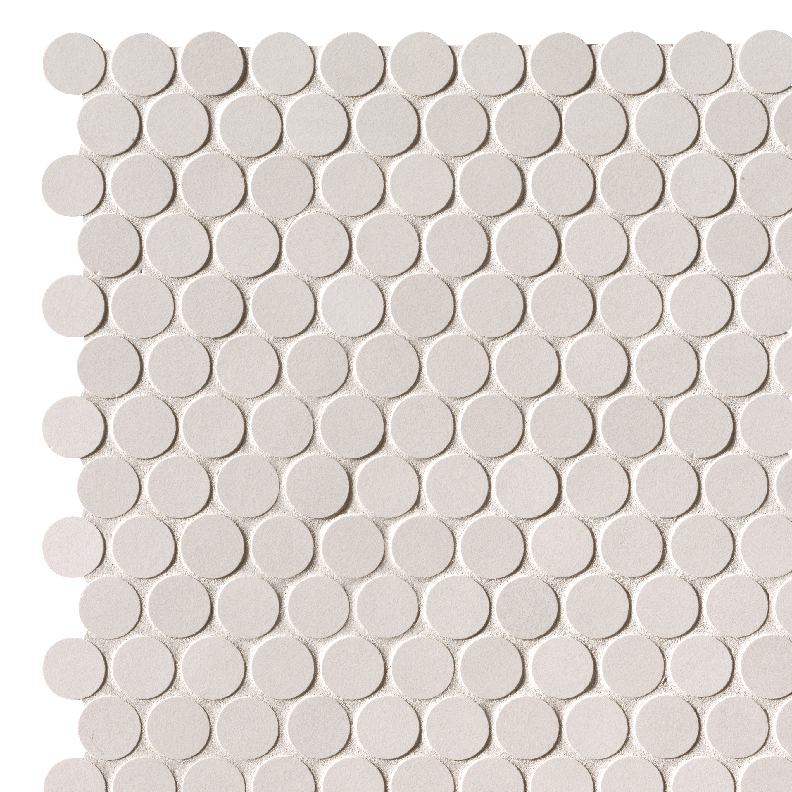 Milano&Floor Bianco Round Mosaico Matt
