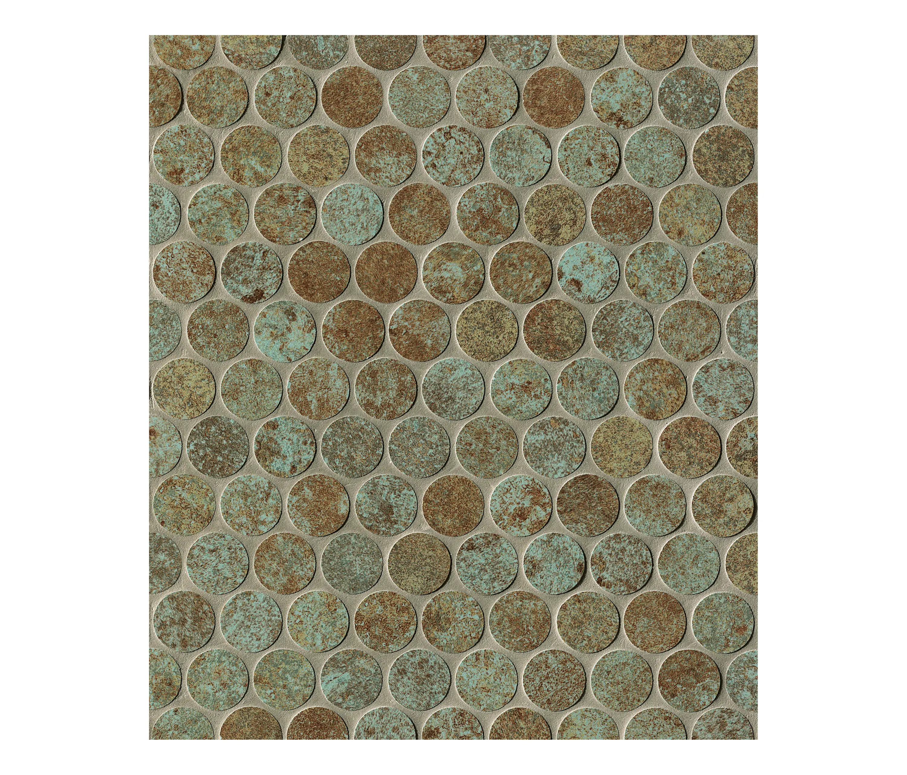 Fap Ceramiche - Sheer Deco Rust Round Mosaico 29,5X35