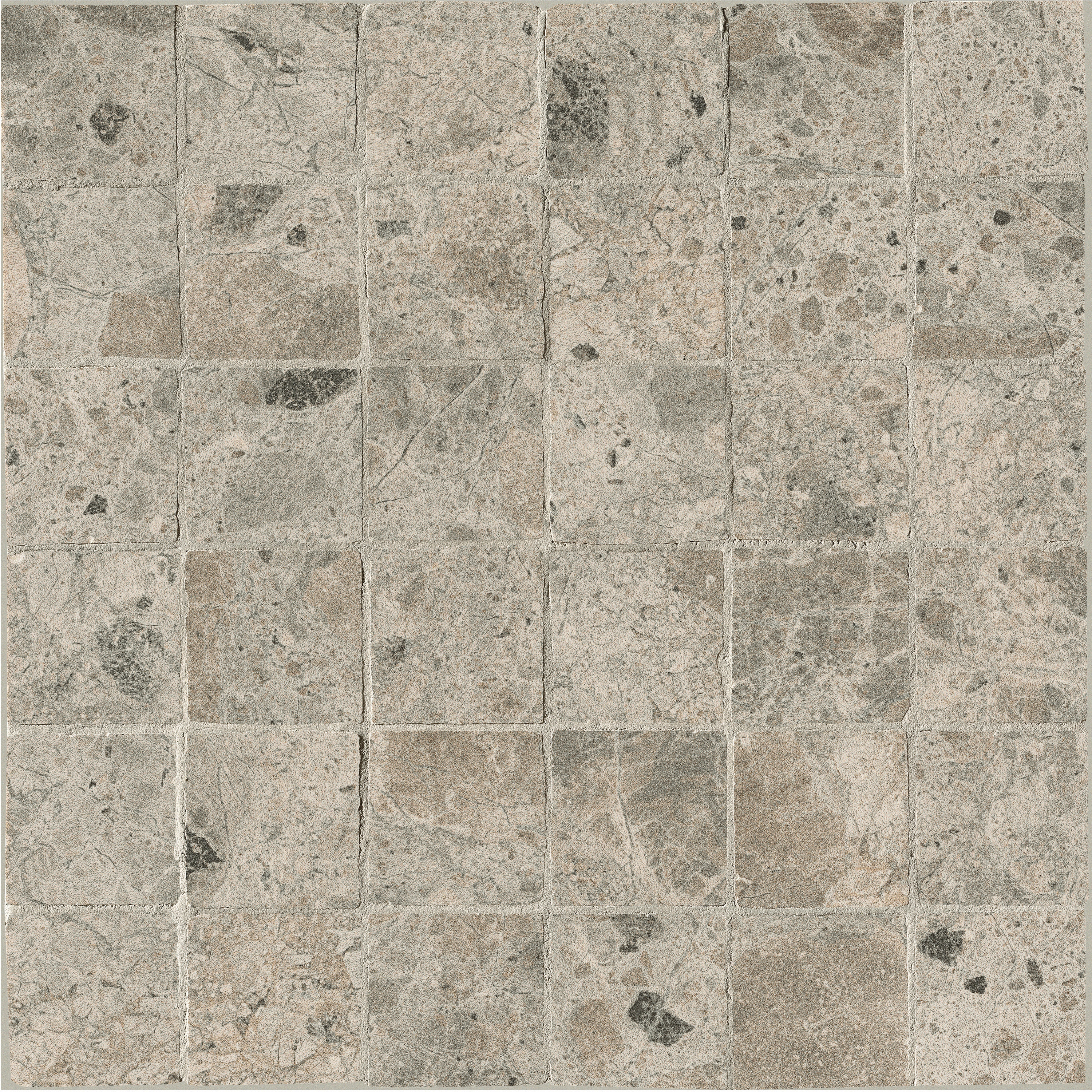 Display product Nativa Grey Macromosaico Anticato 30X30 from manufacturer Fap Ceramiche