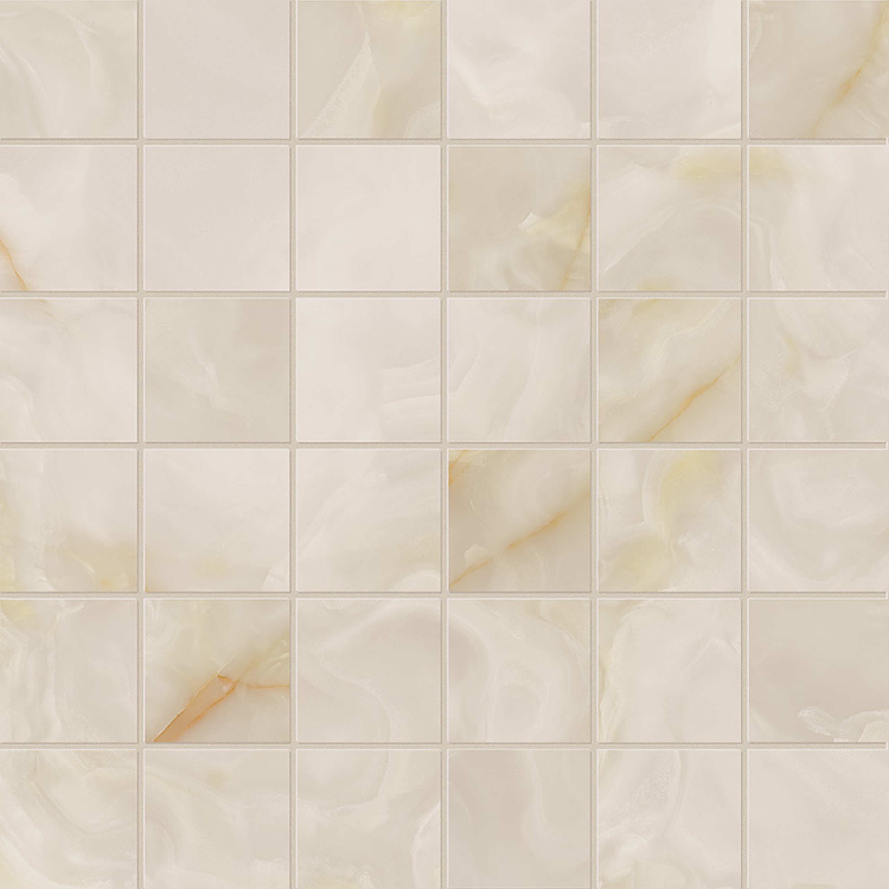 Gemme Beige Macromosaico Brillante 30X30