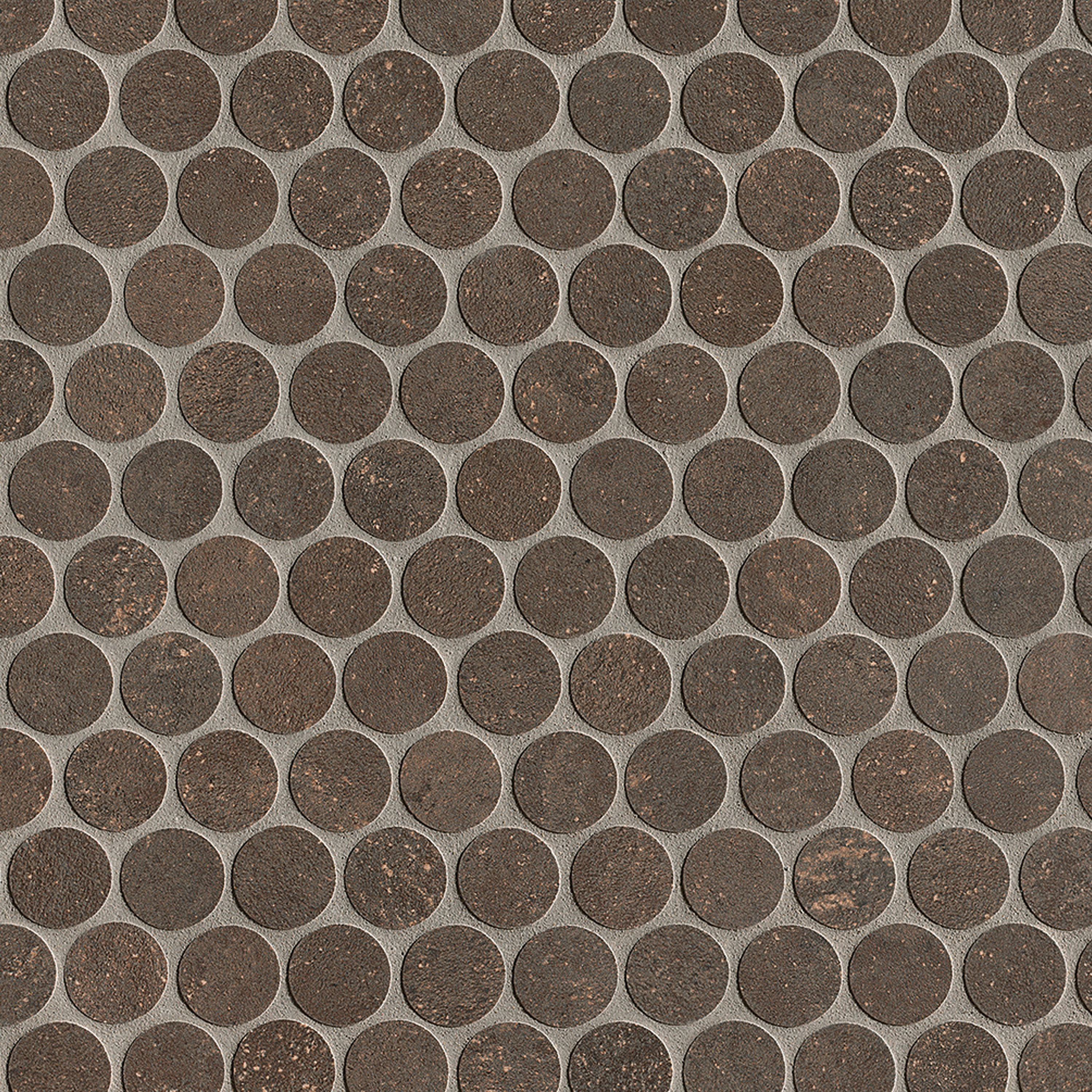 Nobu Cocoa Gres Round Mosaico Matt 29,5X35