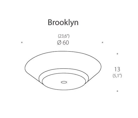 Luz Difusión - Brooklyn Deckenleuchte