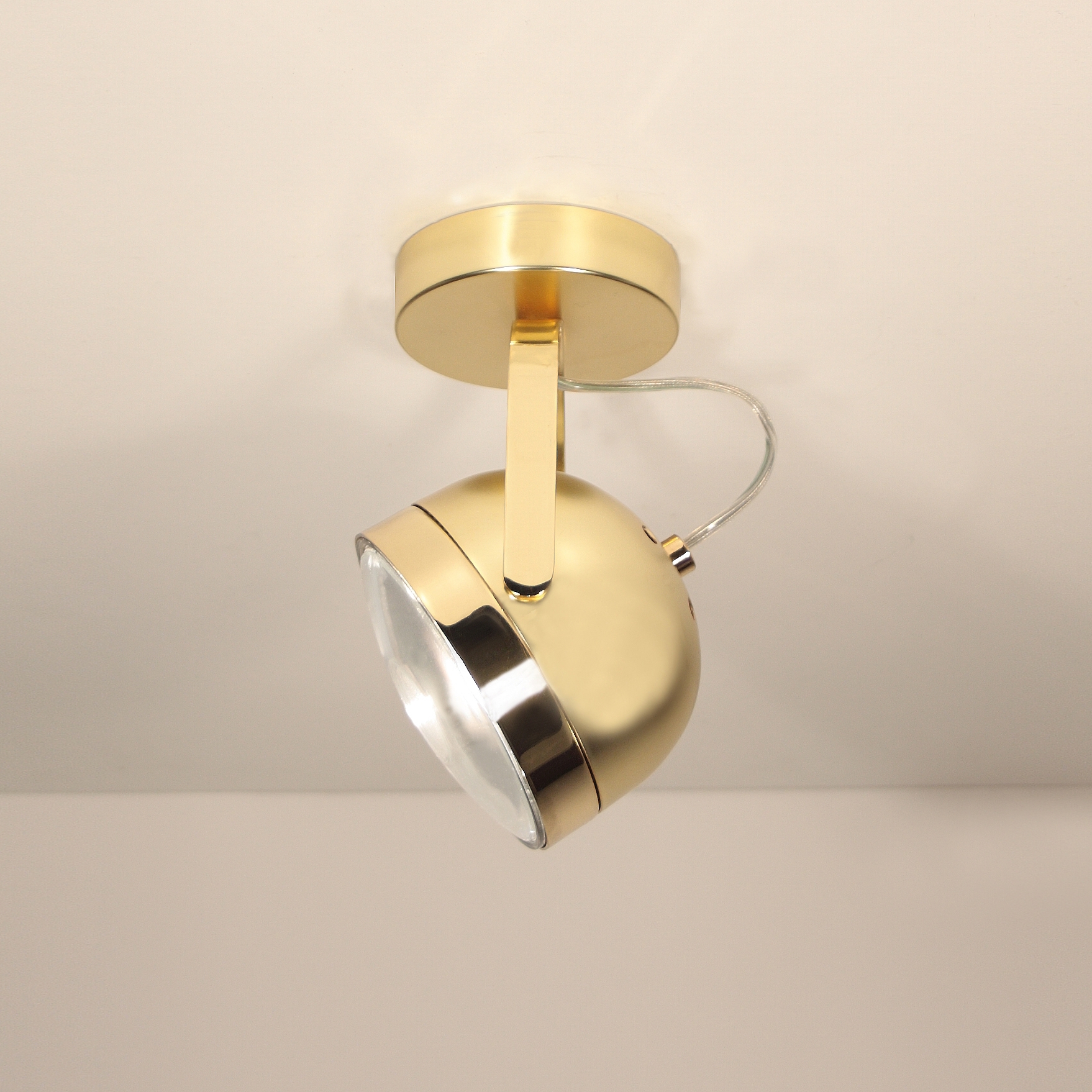 Vertoon produk Boogie W1 gold Ceiling lamp van vervaardiger Luz Difusión