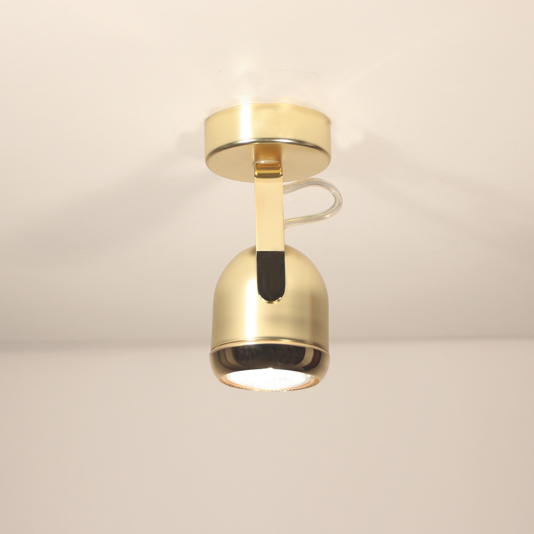 Vertoon produk Boogie mini W1 gold Ceiling lamp van vervaardiger Luz Difusión