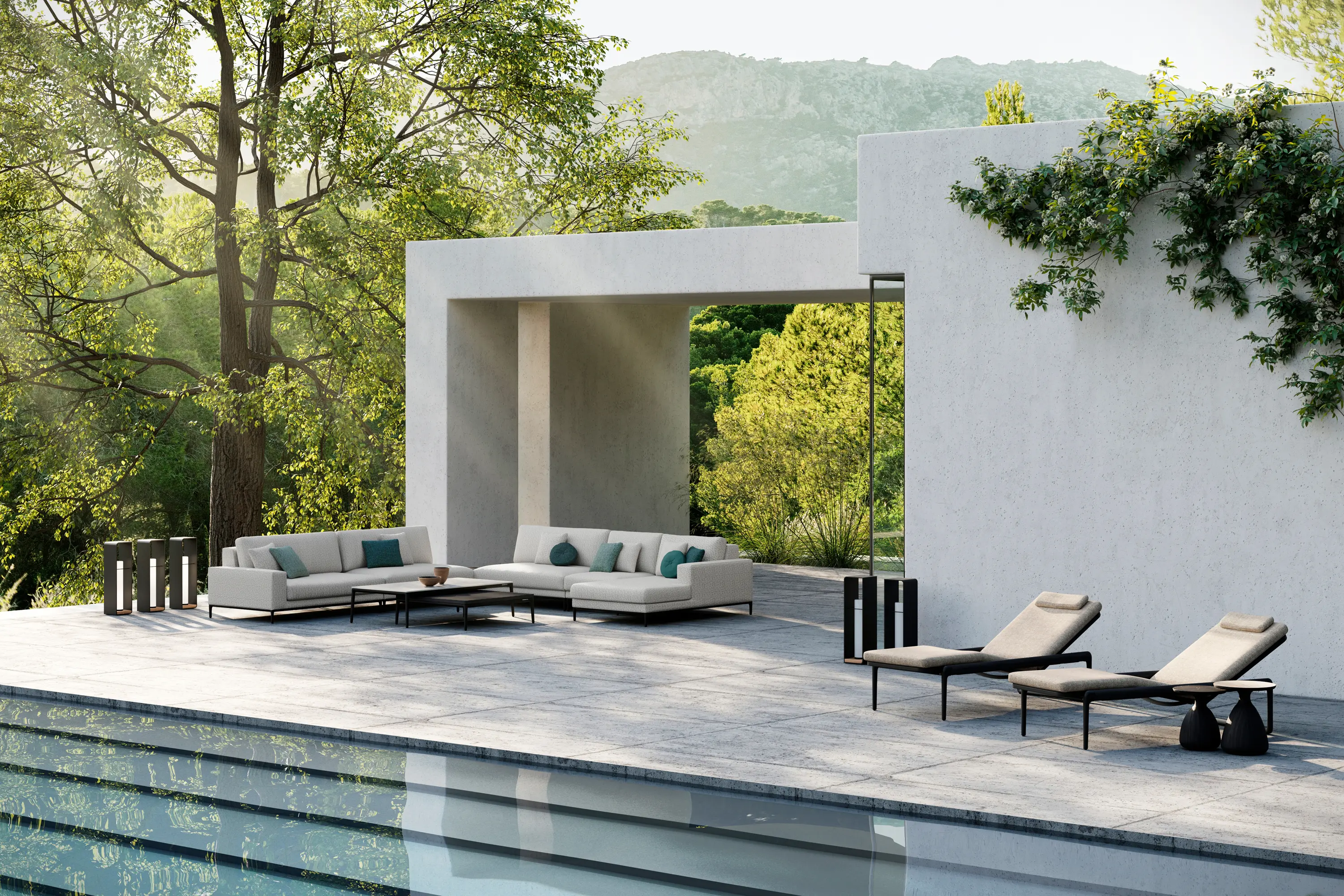Manutti - Flex textiles lounger