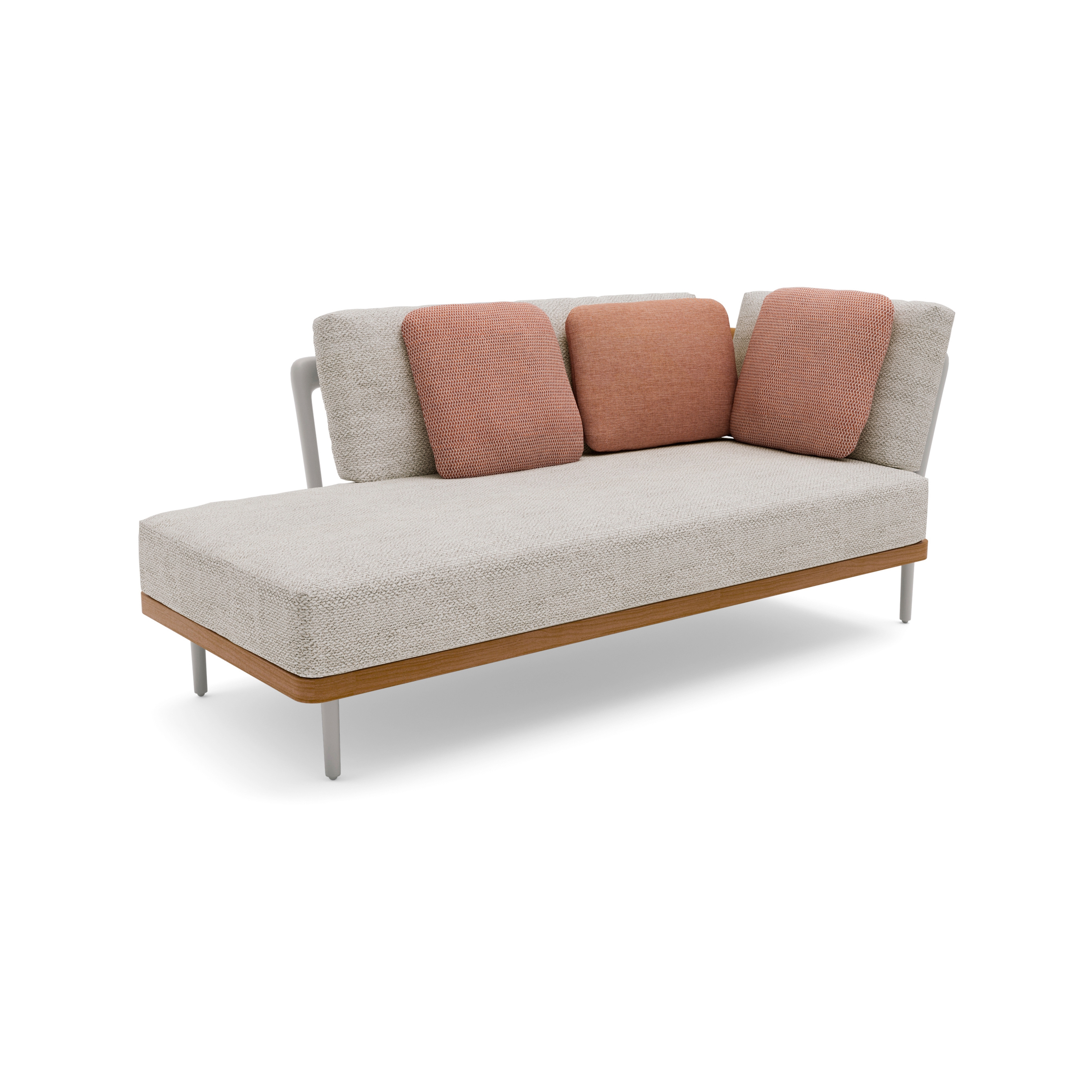 Flex left corner double end seat
