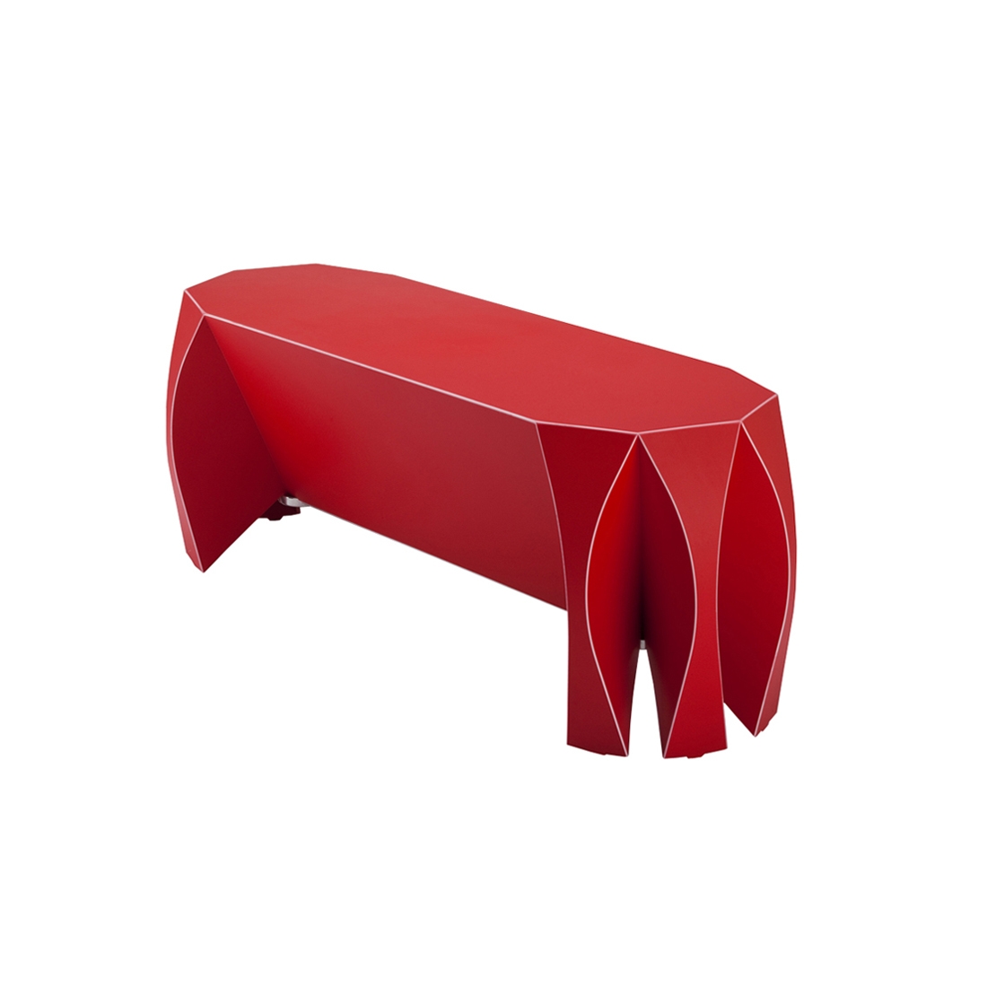 Vertoon produk NOOK bench red van vervaardiger VIAL