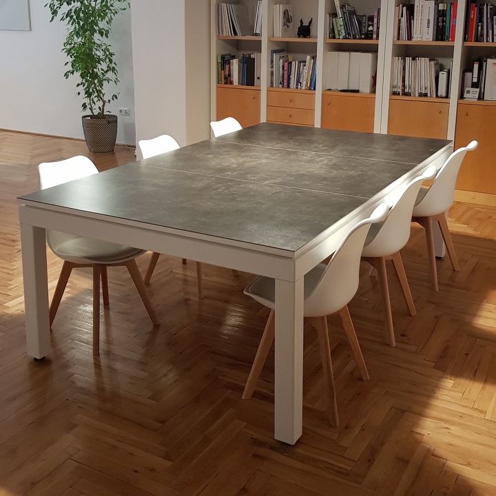 Display product Fusion table Metal Line Rock Reverso from manufacturer Fusiontables