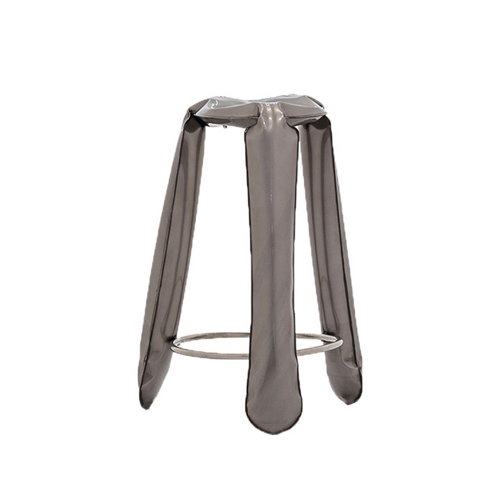 Display product Plopp Stool Bar Raw Steel from manufacturer Zieta