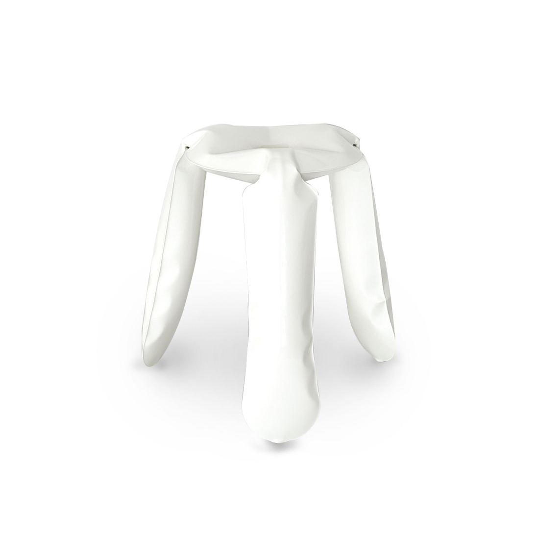 Plopp Stool Standard White Glossy