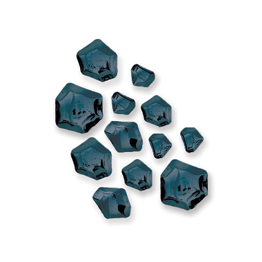 Kamyki Set Of 12 Heat Cosmic Blue