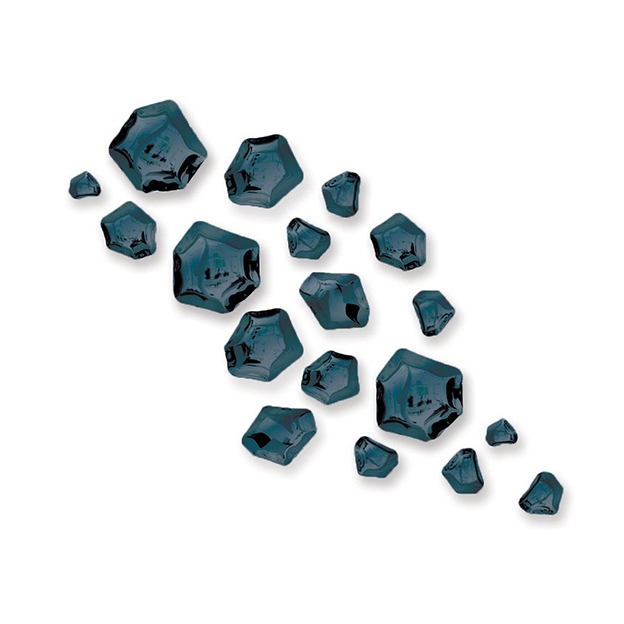 Kamyki Set Of 18 Heat Cosmic Blue