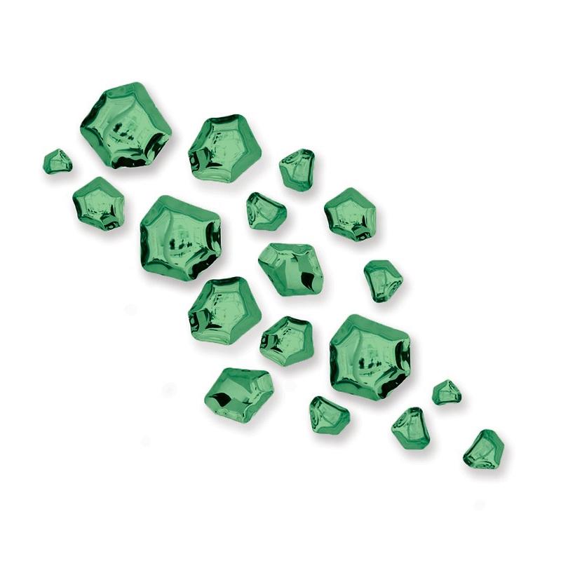 Kamyki Set Of 18 Gradient Emerald