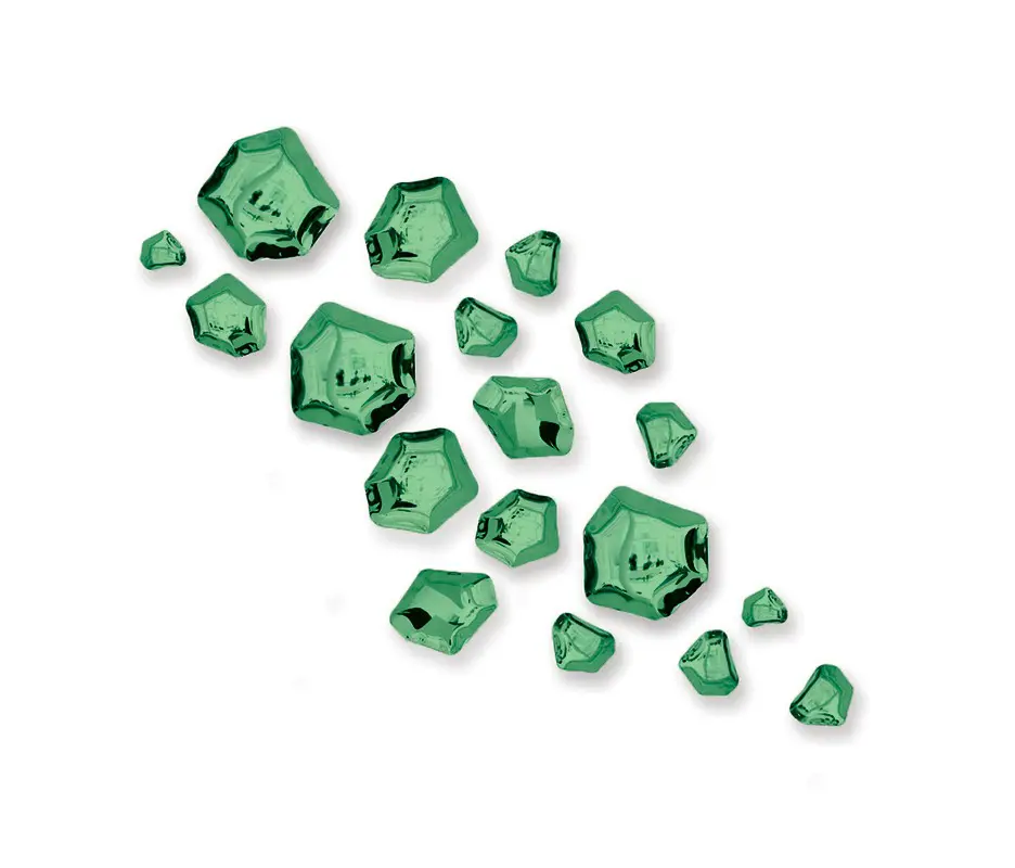 Zieta - Kamyki Set Of 18 Gradient Emerald